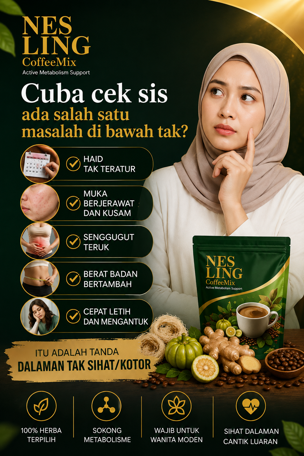 Tanda Dalaman Tak Sihat