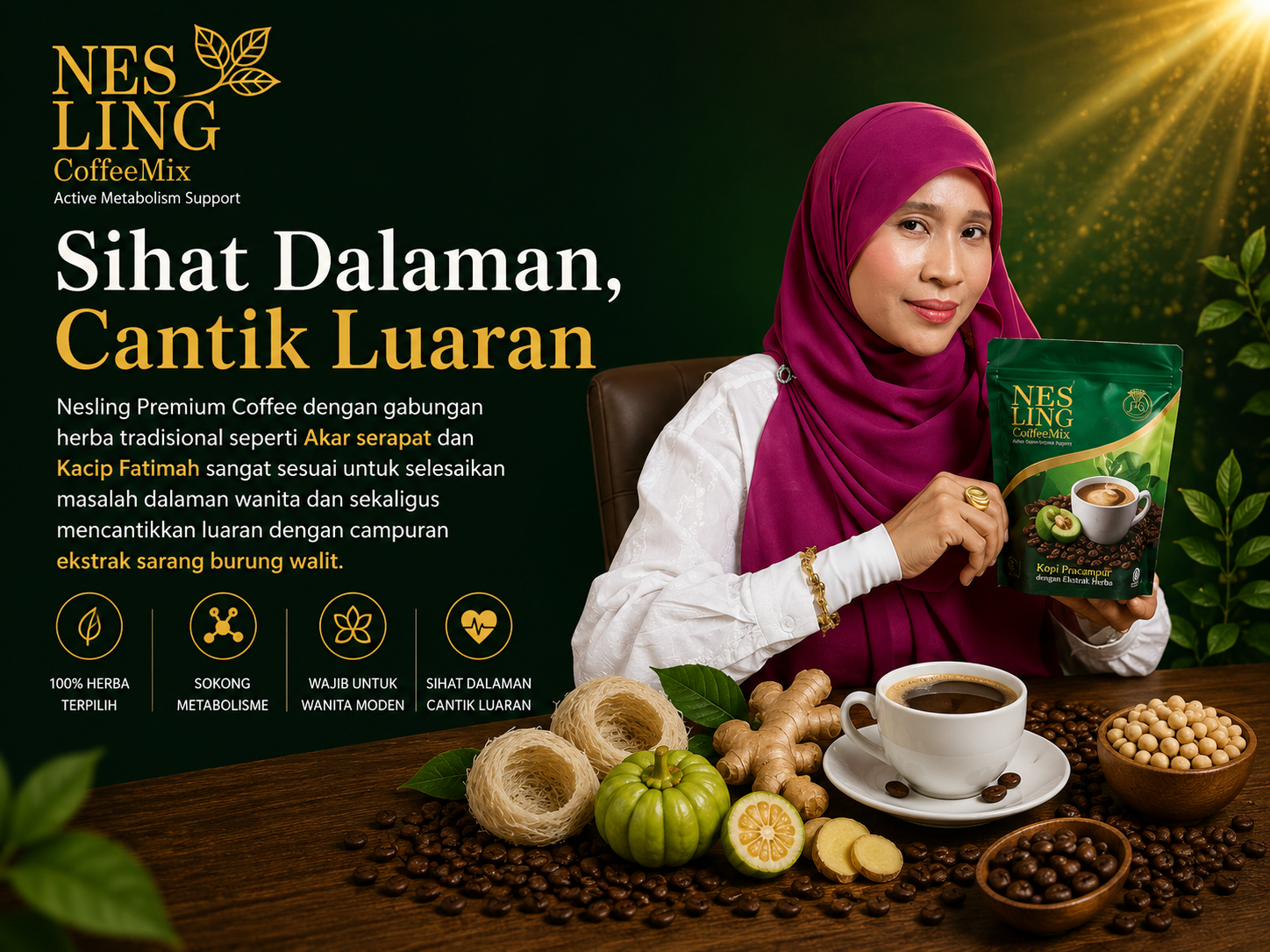 Nesling Coffee - Sihat Dalaman, Cantik Luaran